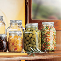 Side view of Fido 50.75 oz. Food & Canning Jar, Clear