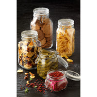 Side view of Fido 5pc Food & Canning Jars Set (17.5 oz., 33.75 oz., 50.75 oz., 67.75 oz. & 101.5 oz.)