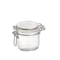 Side view of Fido 6.75 oz. Food Jar, White Top (Set of 12)