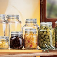 Side view of Fido 67.75 oz. Food & Canning Jar, Clear (Set of 6)