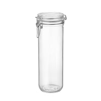 Side view of Fido Cylinder 50.75 oz. Spaghetti & Canning Jar, Clear