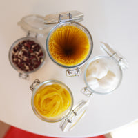 Side view of Fido Cylinder 50.75 oz. Spaghetti & Canning Jar, Clear