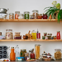 Side view of Fido Cylinder 50.75 oz. Spaghetti & Canning Jar, Clear