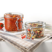 Side view of Fido Cylinder 6.75 oz. Food & Canning Jar, Clear (Set of 12)