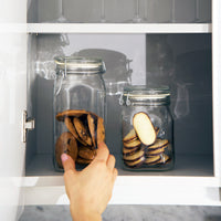 Side view of Fido 33.75 oz. Food & Canning Jar, Clear