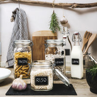 Side view of Fido 33.75 oz. Food Jar, Chalkboard (Set of 12)