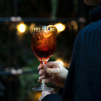 Side view of Florian 12.8 oz. White Wine / Spritz Glasses (Set of 4)