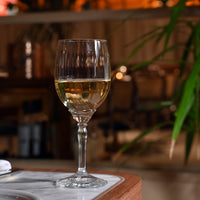 Side view of Florian 12.8 oz. White Wine / Spritz Glasses (Set of 4)