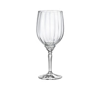 Side view of Florian 18 oz. Red Wine / Gin & Tonic Glasses (Set of 4)