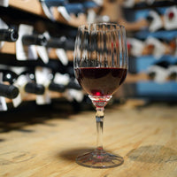 Side view of Florian 18 oz. Red Wine / Gin & Tonic Glasses (Set of 4)