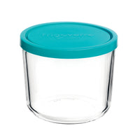 Side view of Frigoverre 23.75 oz. Round Tall Food Storage Container (Set of 12)