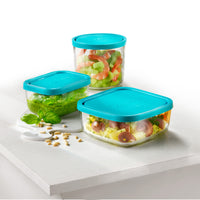 Side view of Frigoverre 23.75 oz. Round Tall Food Storage Container (Set of 12)