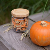 Side view of Frigoverre 25.25 oz. Bamboo Round Food Storage Container (Set of 6)