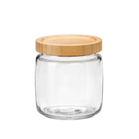 Side view of Frigoverre 25.25 oz. Bamboo Round Food Storage Container (Set of 6)