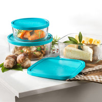 Side view of Frigoverre 25.25 oz. Round Food Storage Container (Set of 12)