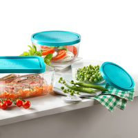 Side view of Frigoverre 25.25 oz. Round Food Storage Container (Set of 12)