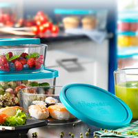 Side view of Frigoverre 25.25 oz. Round Food Storage Container (Set of 12)