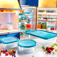 Side view of Frigoverre 25.25 oz. Round Food Storage Container (Set of 12)