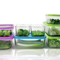Side view of Frigoverre 68.5 oz. Square Food Storage Container (Set of 6)