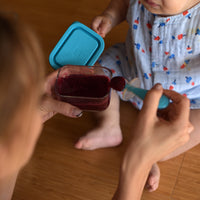 Side view of Frigoverre 5 oz. Rectangle Food Storage Container (Set of 12)