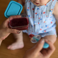 Side view of Frigoverre 5 oz. Rectangle Food Storage Container (Set of 12)