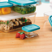 Side view of Frigoverre 5 oz. Rectangle Food Storage Container (Set of 12)