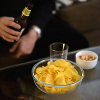 Side view of Frigoverre Evolution 58 oz. Medium Bowl, Grey Lid (Set of 6)