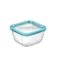 Side view of Frigoverre Future 26.25 oz. Square Food Storage Container (Set of 12)
