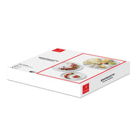 Side view of Alta Cucina Opal Glass Serving Plates Set (Set of 3)