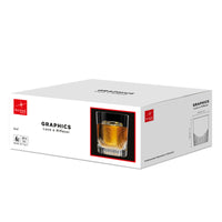 Side view of Graphics 13 oz. DOF Whiskey Glasses (Set of 6)