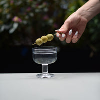 Side view of Hosteria 8 oz. Dessert Stackable Wine Glasses (Set of 6)