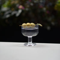 Side view of Hosteria 8 oz. Dessert Stackable Wine Glasses (Set of 6)