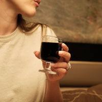 Side view of Hosteria 9.5 oz. Large Stackable Wine Glasses (Set of 6)