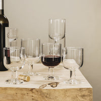 Side view of Hosteria 6.75 oz. Medium Stackable Wine Glasses (Set of 6)