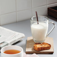 Side view of Icon 10.5 oz. Glass Coffee Mugs (Set of 6)