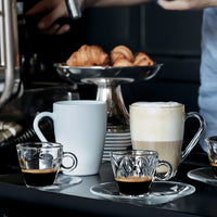 Side view of Icon 10.5 oz. Glass Coffee Mugs (Set of 6)