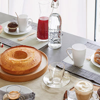 Side view of Icon 10.5 oz. White Opal Glass Mugs (Set of 6)