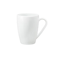 Side view of Icon 10.5 oz. White Opal Glass Mugs (Set of 6)