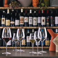 Side view of InAlto Tre Sensi 18.5 oz. Large Red Wine Glasses (Set of 6)