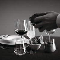 Side view of InAlto Uno 14.25 oz. Stemless Wine or DOF Drinking Glasses (Set of 6)