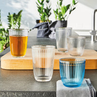 Side view of Line 9.75 oz. Water Drinking Glasses (Set of 12)