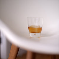 Side view of Luna 11.75 oz. DOF Drinking Glasses (Set of 4)