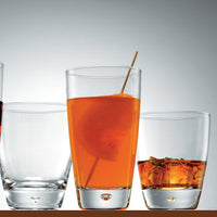 Side view of Luna 11.75 oz. DOF Drinking Glasses (Set of 4)