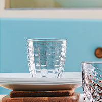 Side view of Mat 10 oz. Water Drinking Glasses (Set of 6)