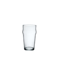 Side view of Nonix 19.75 oz. Stackable Pub Beer Glasses (Set of 12)