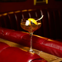 Side view of Bartender 8.5 oz. Novecento Cocktail Coupe (Set of 4)