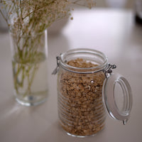 Side view of Officina 1825 33.75 oz. Food & Canning Jar with Swing Top (Set of 6)