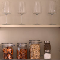 Side view of Officina 1825 33.75 oz. Food & Canning Jar with Swing Top (Set of 6)