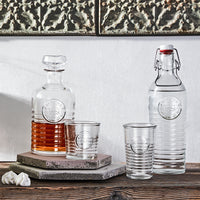 Side view of Officina 1825 37.25 oz. Swing Top Bottle (Set of 6)