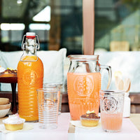 Side view of Officina 1825 37.25 oz. Swing Top Bottle (Set of 6)